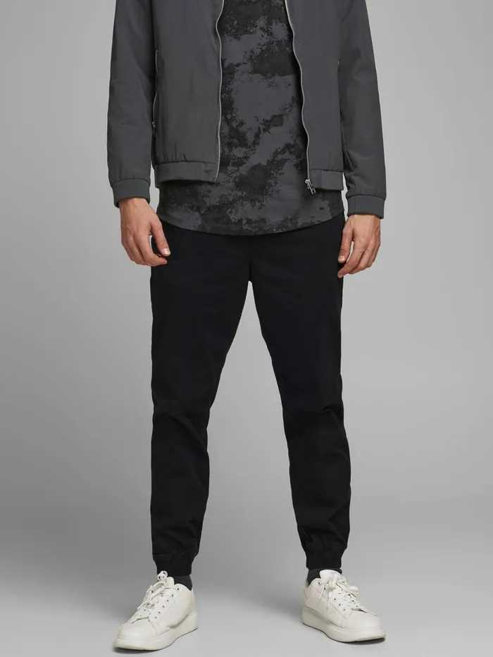 Trousers JACK and JONES Mens GORDON LANE AKM SWEATPANTS Black Black Casaul
