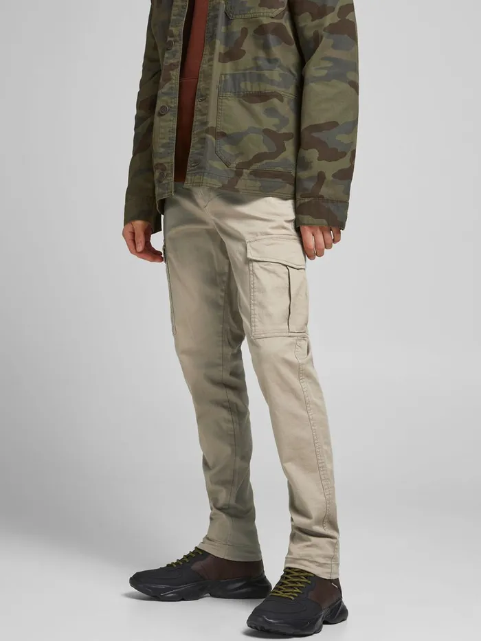 Trousers JACK and JONES Mens MARCO JOE AKM CARGO TROUSERS Beige Crockery