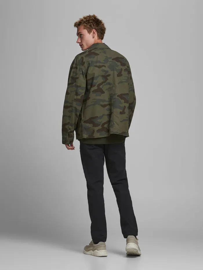 Trousers JACK and JONES Mens MARCO KENSO SLIM FIT CHINOS Black Black