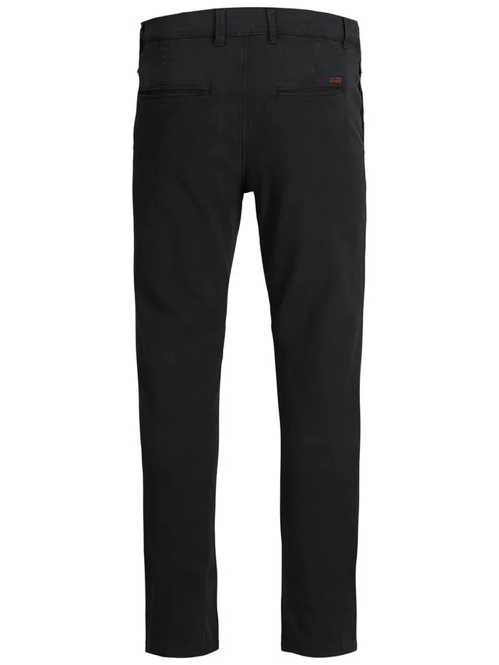 Trousers JACK and JONES Mens MARCO KENSO SLIM FIT CHINOS Black Black