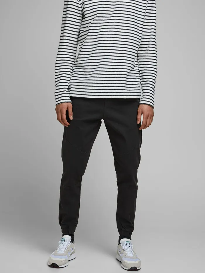 Trousers JACK and JONES Mens VEGA JOGGERS Black Black