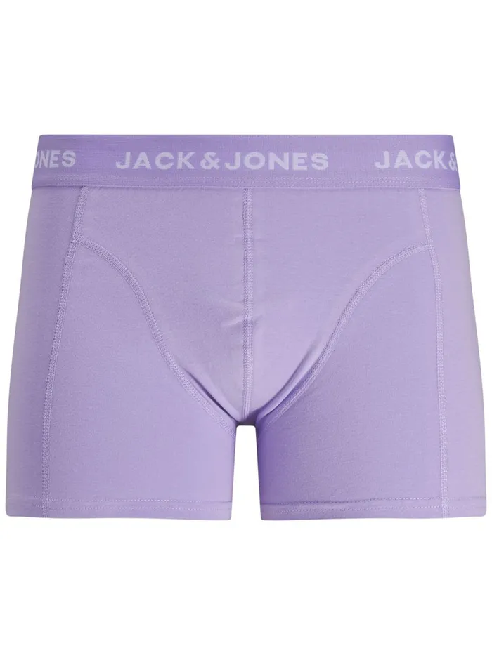 Underwear JACK and JONES Mens 3PACK TRUNKS Green Hawthorn Rose On Sale
