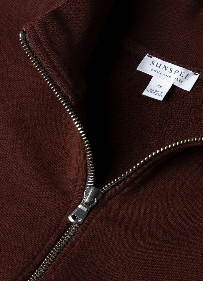 ussunspel Half Zip Loopback Sweatshirt Raisin Men Sweatshirts and Sweatpants ussunspel Half Zip Loopback Sweatshirt Raisin Men Sweatshirts and Sweatpants
