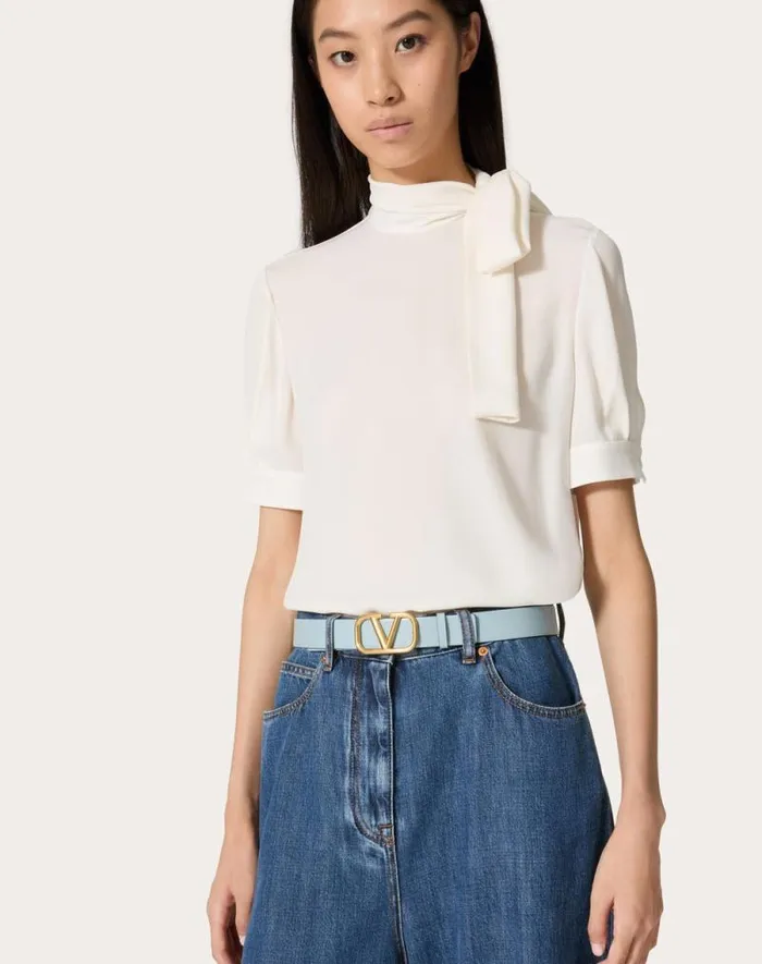 Valentino Belts Woman Reversible Vlogo Signature Belt In Glossy Calfskin 30 Mm For Woman In Saddle Brownblack Saddle Brownblack Valentino Belts Woman Reversible Vlogo Signature Belt In Glossy Calfskin 30 Mm For Woman In Saddle Brownblack Saddle Brownblack