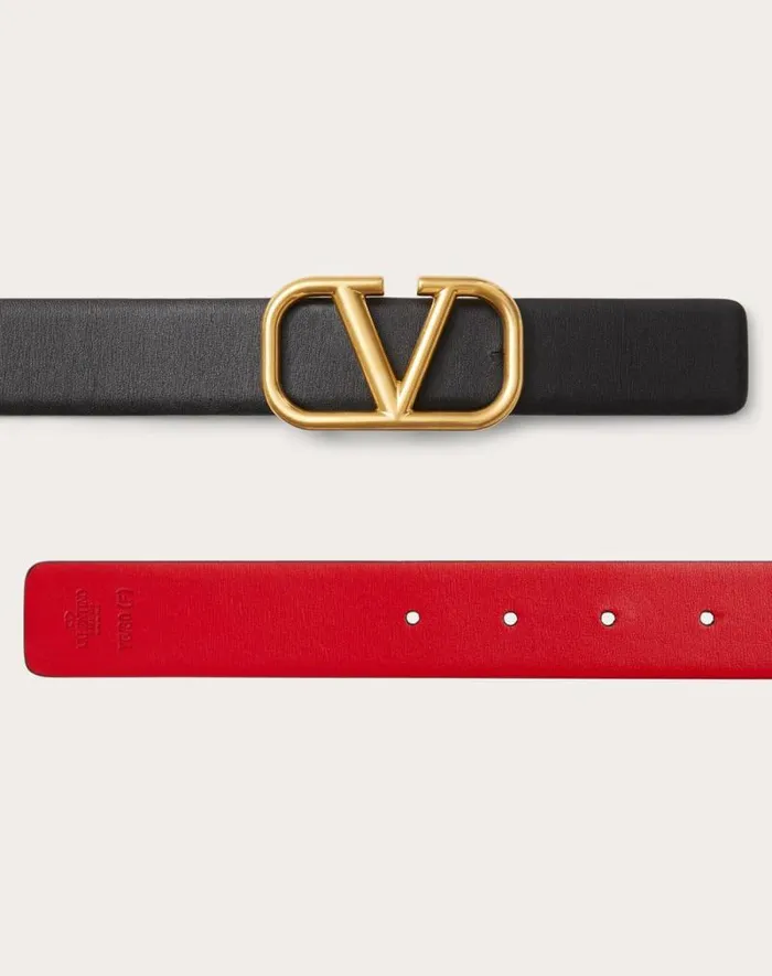 Valentino Belts Woman Reversible Vlogo Signature Belt In Glossy Calfskin 30 Mm For Woman In Saddle Brownblack Saddle Brownblack Valentino Belts Woman Reversible Vlogo Signature Belt In Glossy Calfskin 30 Mm For Woman In Saddle Brownblack Saddle Brownblack