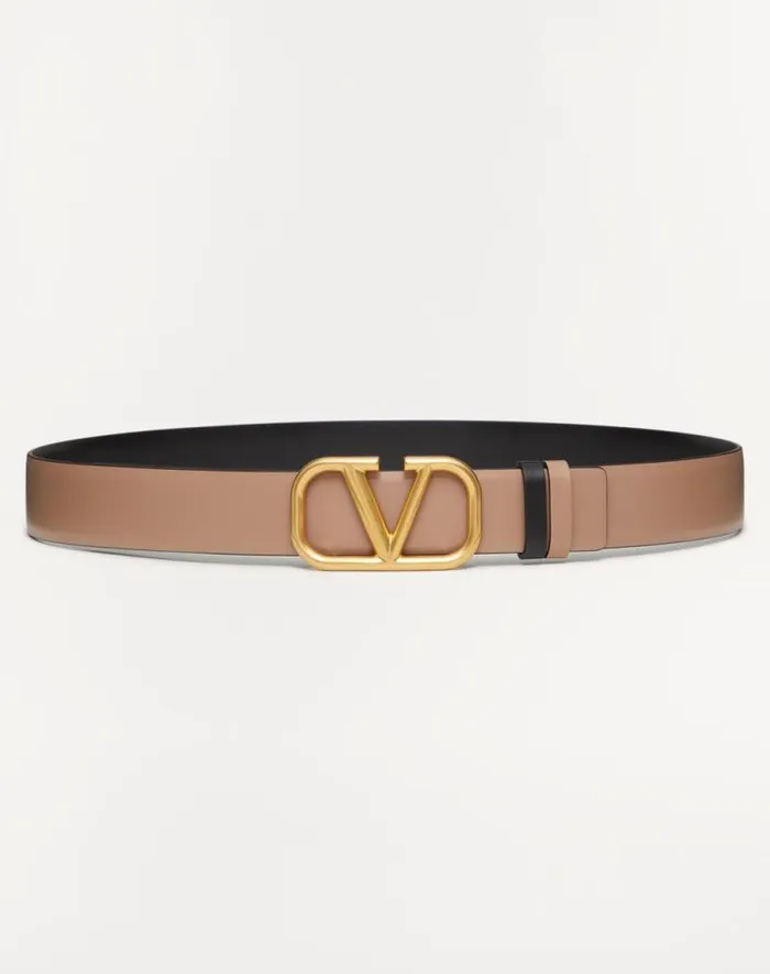 Valentino Belts Woman Reversible Vlogo Signature Belt In Glossy Calfskin 30 Mm For Woman In Saddle Brownblack Saddle Brownblack Valentino Belts Woman Reversible Vlogo Signature Belt In Glossy Calfskin 30 Mm For Woman In Saddle Brownblack Saddle Brownblack