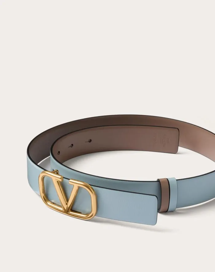 Valentino Belts Woman Reversible Vlogo Signature Belt In Glossy Calfskin 30 Mm For Woman In Saddle Brownblack Saddle Brownblack Valentino Belts Woman Reversible Vlogo Signature Belt In Glossy Calfskin 30 Mm For Woman In Saddle Brownblack Saddle Brownblack