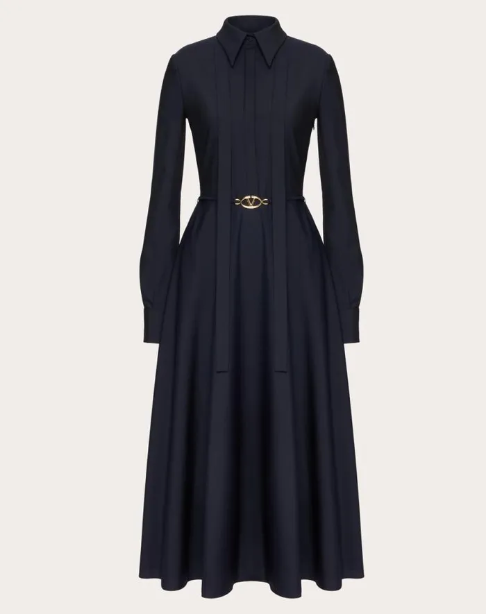 Valentino Dresses Woman Mohair Wool Dress For Woman In Navy Navy