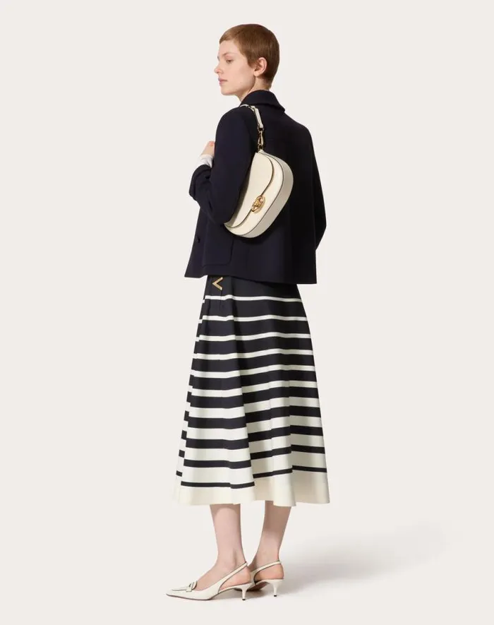 Valentino Shoulder Bags Woman Small Valentino Garavani Ohval Shoulder Bag In Nappa Calfskin For Woman In Almond Almond Valentino Shoulder Bags Woman Small Valentino Garavani Ohval Shoulder Bag In Nappa Calfskin For Woman In Almond Almond