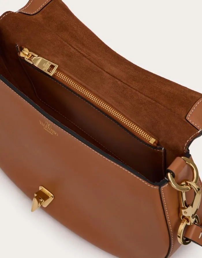 Valentino Shoulder Bags Woman Small Valentino Garavani Ohval Shoulder Bag In Nappa Calfskin For Woman In Almond Almond Valentino Shoulder Bags Woman Small Valentino Garavani Ohval Shoulder Bag In Nappa Calfskin For Woman In Almond Almond