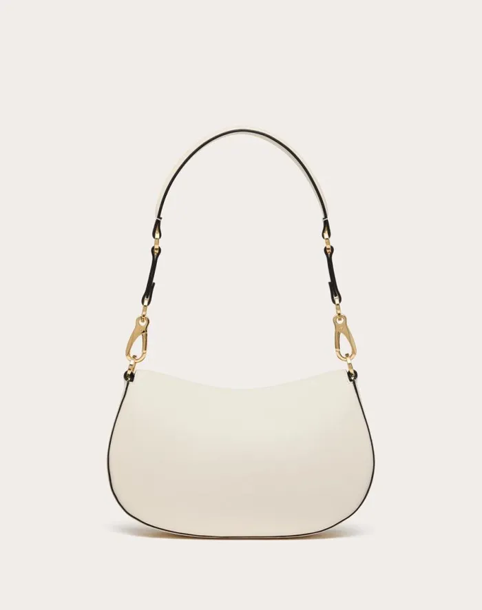 Valentino Shoulder Bags Woman Small Valentino Garavani Ohval Shoulder Bag In Nappa Calfskin For Woman In Almond Almond Valentino Shoulder Bags Woman Small Valentino Garavani Ohval Shoulder Bag In Nappa Calfskin For Woman In Almond Almond