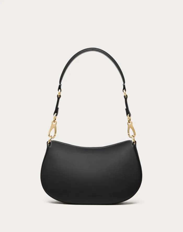 Valentino Shoulder Bags Woman Small Valentino Garavani Ohval Shoulder Bag In Nappa Calfskin For Woman In Almond Almond Valentino Shoulder Bags Woman Small Valentino Garavani Ohval Shoulder Bag In Nappa Calfskin For Woman In Almond Almond