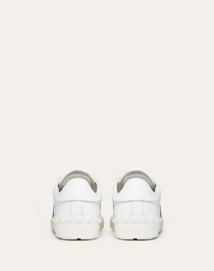 Valentino Sneakers Man Calfskin Open Sneaker For Man In White Black White Black Valentino Sneakers Man Calfskin Open Sneaker For Man In White Black White Black