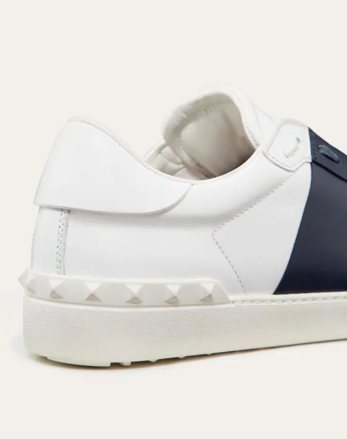 Valentino Sneakers Man Calfskin Open Sneaker For Man In White Black White Black Valentino Sneakers Man Calfskin Open Sneaker For Man In White Black White Black