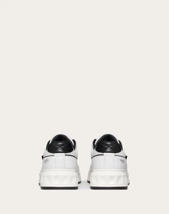 Valentino Sneakers Man One Stud Lowtop Nappa Sneaker For Man In Blackgray Blackgray Valentino Sneakers Man One Stud Lowtop Nappa Sneaker For Man In Blackgray Blackgray