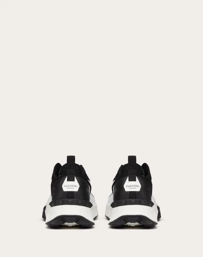Valentino Sneakers Man True Act Low Top Sneaker In Mesh And Rubberized Fabric For Man In Black Black Valentino Sneakers Man True Act Low Top Sneaker In Mesh And Rubberized Fabric For Man In Black Black