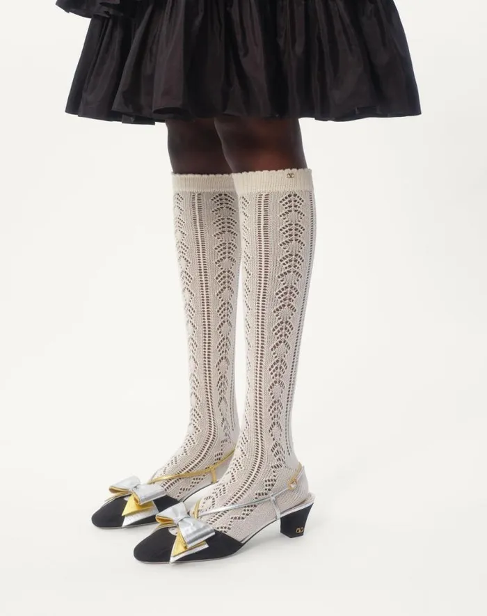 Valentino Soft Accessories Woman Cotton Socks For Woman In Ivory Ivory Valentino Soft Accessories Woman Cotton Socks For Woman In Ivory Ivory