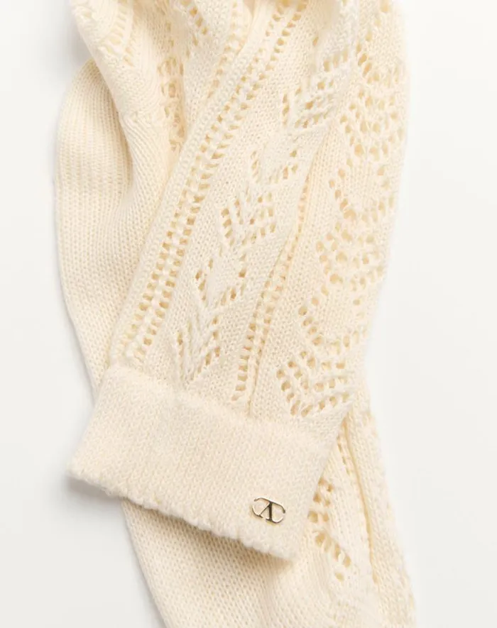 Valentino Soft Accessories Woman Cotton Socks For Woman In Ivory Ivory Valentino Soft Accessories Woman Cotton Socks For Woman In Ivory Ivory