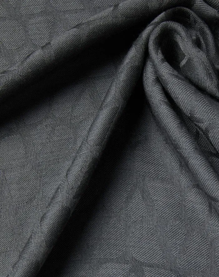 Valentino Soft Accessories Woman Toile Iconographe Wool And Silk Shawl For Woman In Navy Navy Valentino Soft Accessories Woman Toile Iconographe Wool And Silk Shawl For Woman In Navy Navy