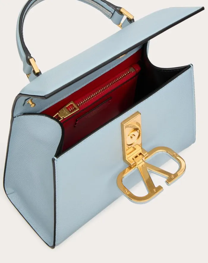 Valentino Top Handle Bags Woman Small Vsling Grainy Calfskin Handbag For Woman In Clayrose Quartz Clayrose Quartz Valentino Top Handle Bags Woman Small Vsling Grainy Calfskin Handbag For Woman In Clayrose Quartz Clayrose Quartz