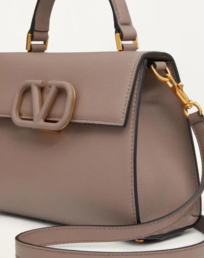 Valentino Top Handle Bags Woman Small Vsling Grainy Calfskin Handbag For Woman In Clayrose Quartz Clayrose Quartz Valentino Top Handle Bags Woman Small Vsling Grainy Calfskin Handbag For Woman In Clayrose Quartz Clayrose Quartz