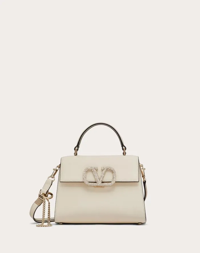 Valentino Top Handle Bags Woman Small Vsling Handbag With Jewel Embroidery For Woman In Rose Cannelle Rose Cannelle Valentino Top Handle Bags Woman Small Vsling Handbag With Jewel Embroidery For Woman In Rose Cannelle Rose Cannelle