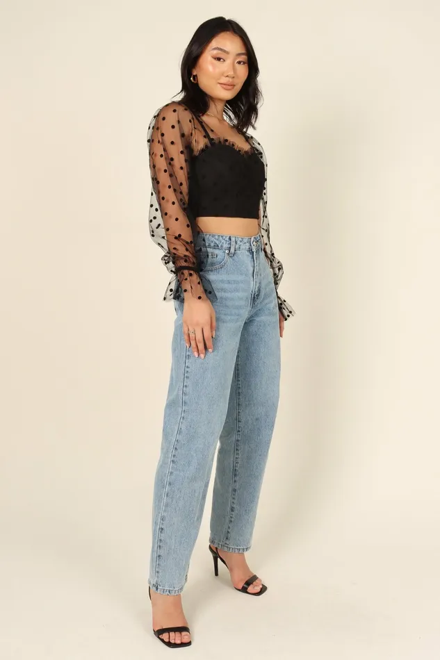 Varinka Top Black Women Tops Petal and Pup