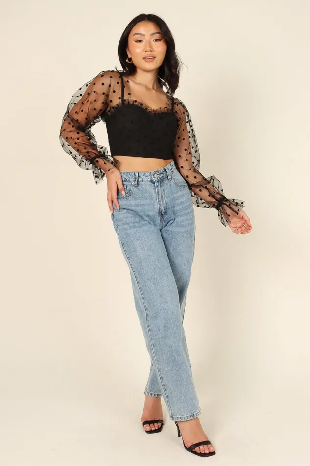 Varinka Top Black Women Tops Petal and Pup