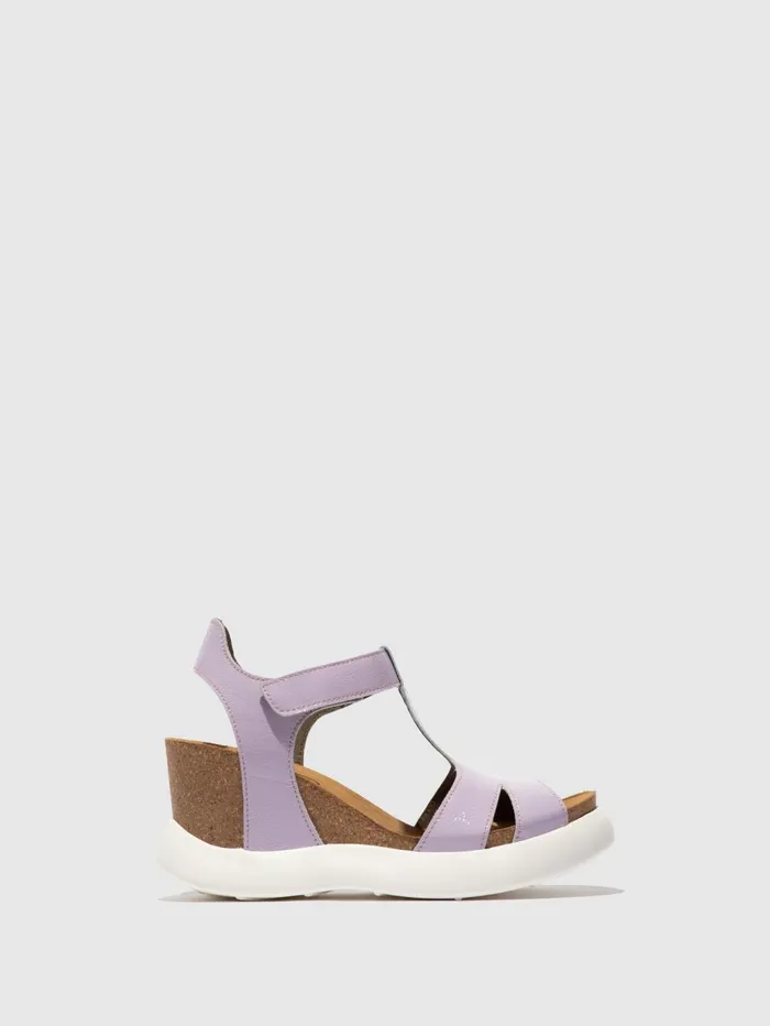 Velcro Sandals GUFI049FLY VIOLET Women Fly London Sandals
