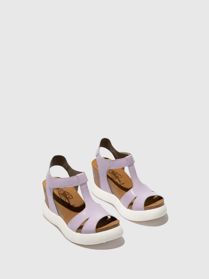 Velcro Sandals GUFI049FLY VIOLET Women Fly London Sandals
