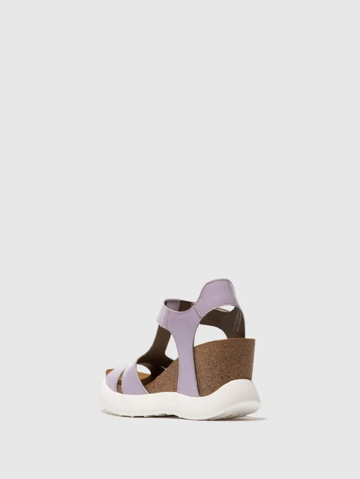 Velcro Sandals GUFI049FLY VIOLET Women Fly London Sandals