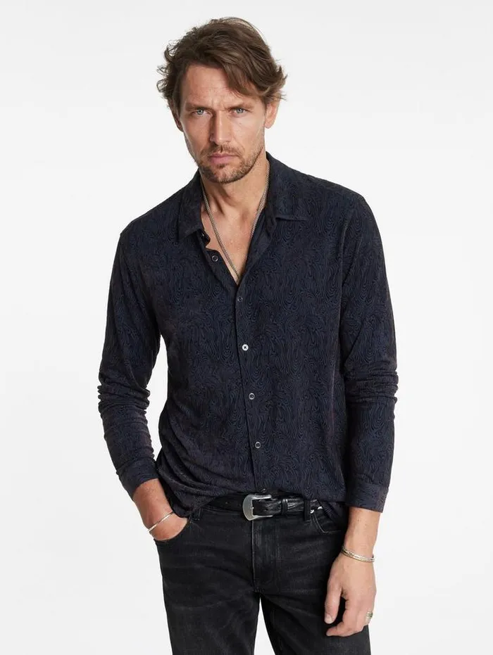 VENETO SHIRT Black Men John Varvatos Shirts
