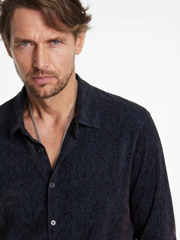 VENETO SHIRT Black Men John Varvatos Shirts