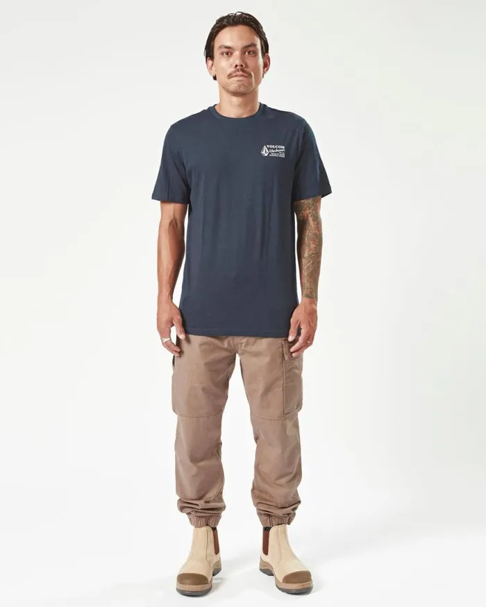 Volcom Workwear Caliper Cuff Pants 8211 Brindle Mens Volcom Pants