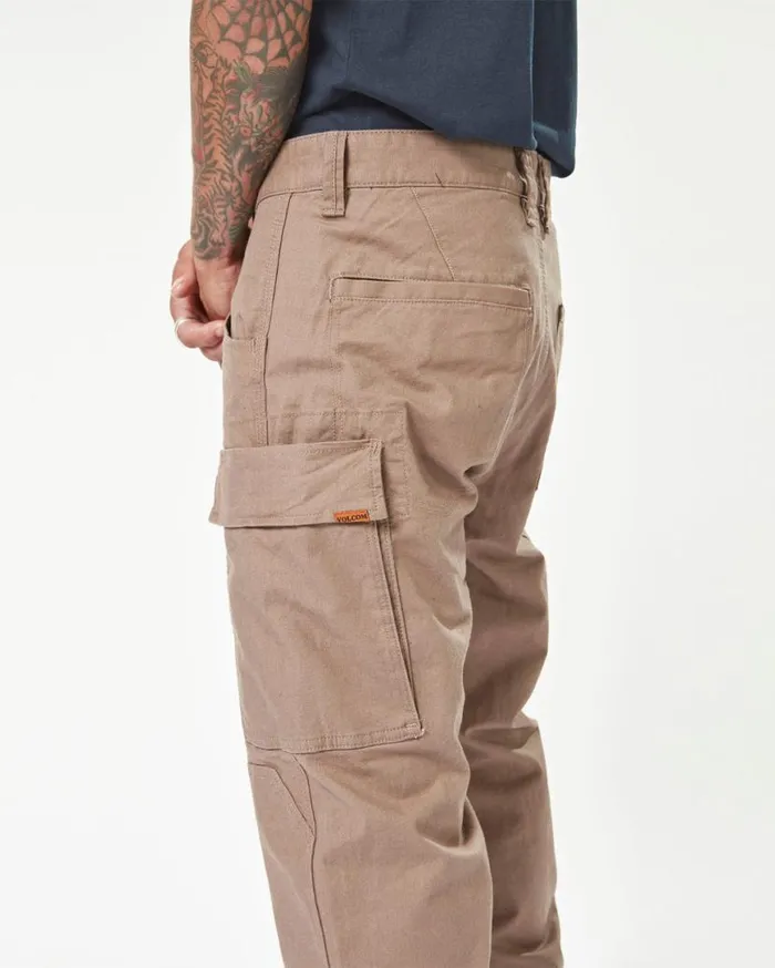 Volcom Workwear Caliper Cuff Pants 8211 Brindle Mens Volcom Pants