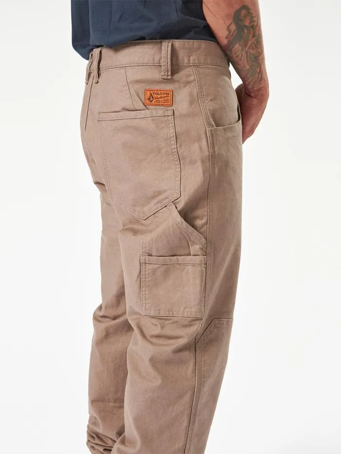 Volcom Workwear Caliper Cuff Pants 8211 Brindle Mens Volcom Pants