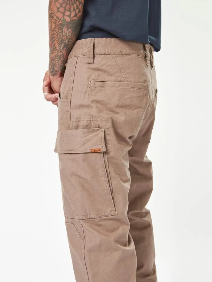 Volcom Workwear Caliper Cuff Pants 8211 Brindle Mens Volcom Pants
