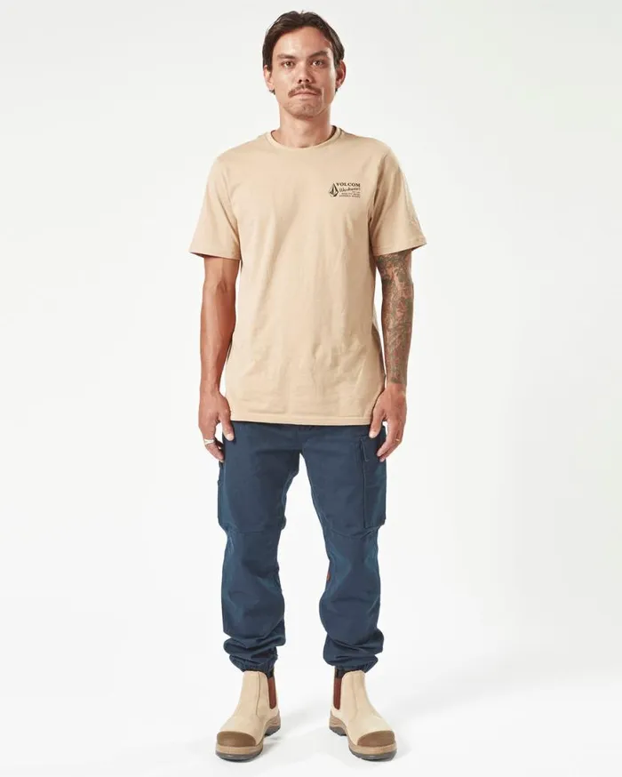 Volcom Workwear Caliper Cuff Pants 8211 Navy Mens Volcom Pants