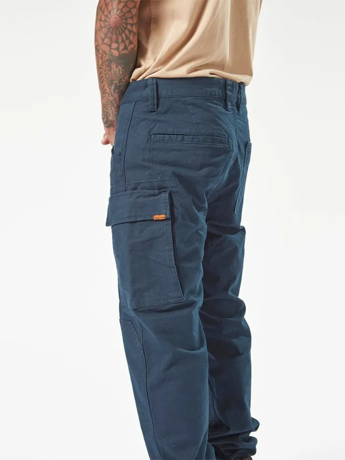 Volcom Workwear Caliper Cuff Pants 8211 Navy Mens Volcom Pants