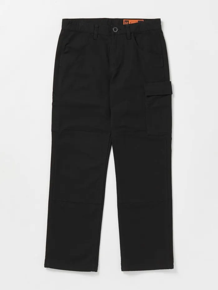 Volcom Workwear Caliper Relaxed Work Pants 8211 Black Mens Volcom Pants