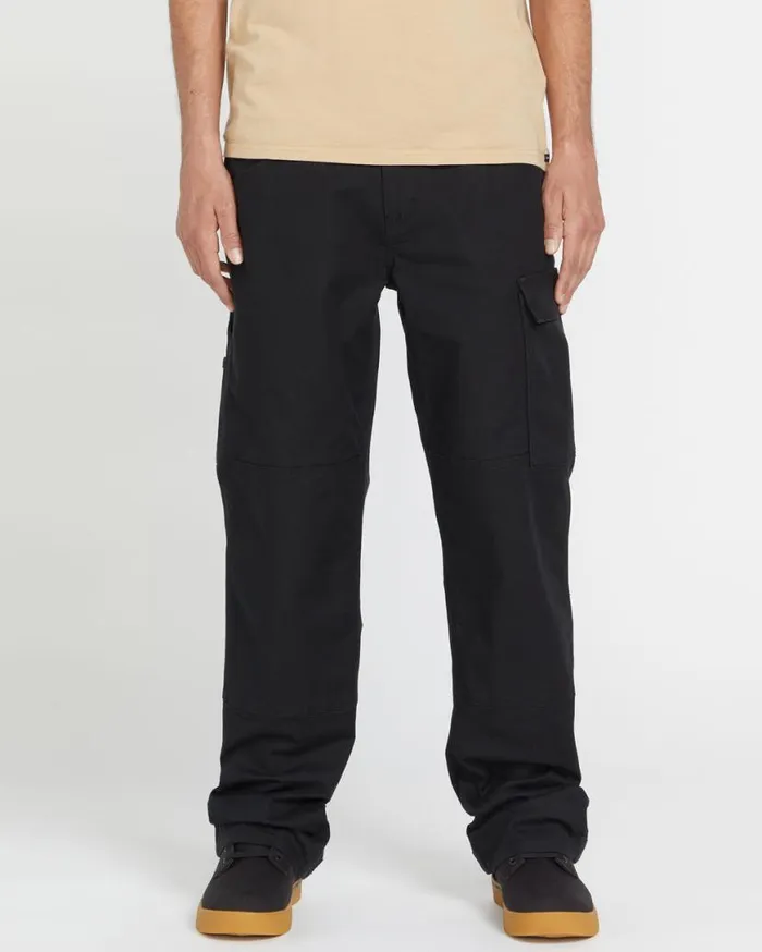 Volcom Workwear Caliper Relaxed Work Pants 8211 Black Mens Volcom Pants