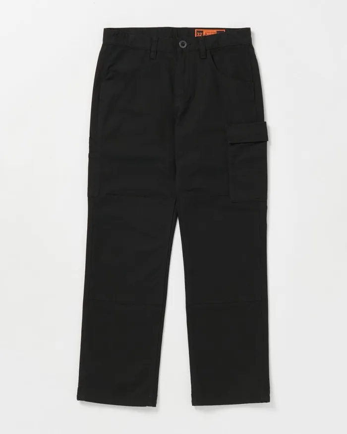 Volcom Workwear Caliper Relaxed Work Pants 8211 Black Mens Volcom Pants