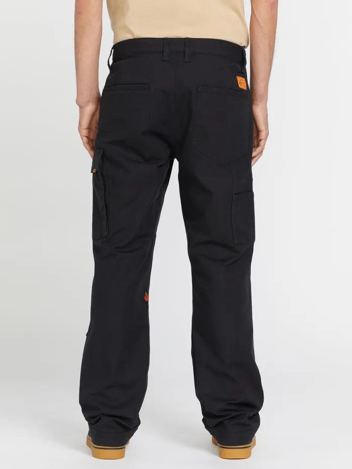 Volcom Workwear Caliper Relaxed Work Pants 8211 Black Mens Volcom Pants