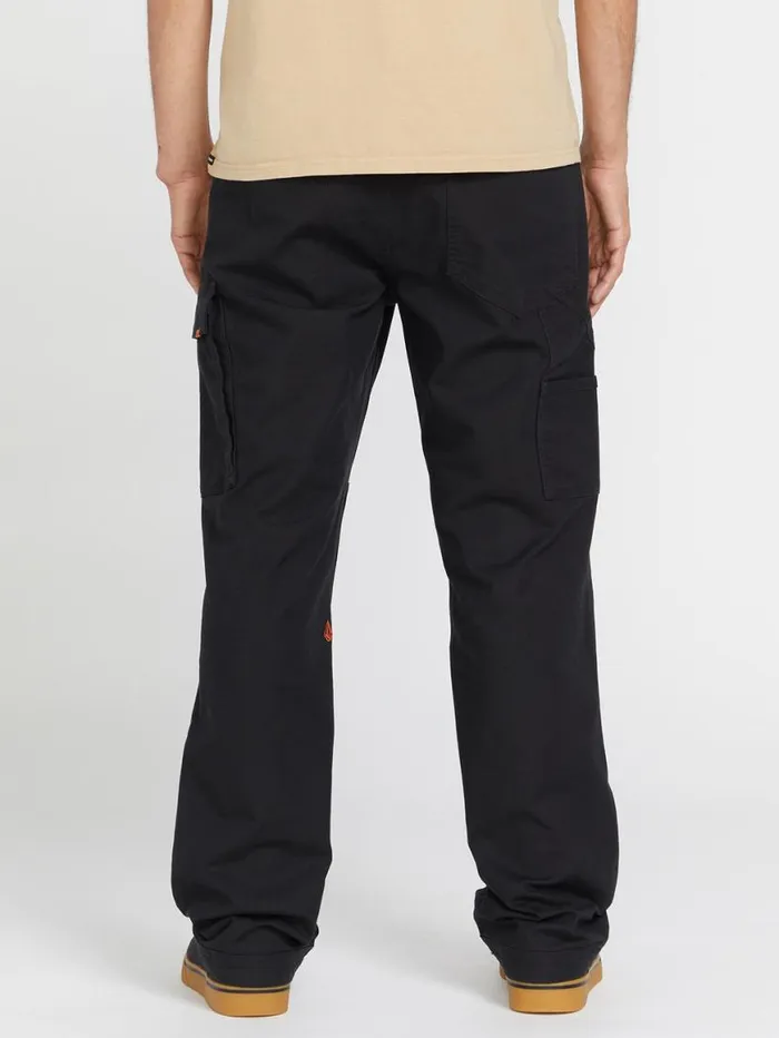 Volcom Workwear Caliper Relaxed Work Pants 8211 Black Mens Volcom Pants