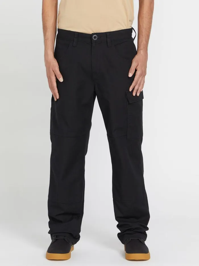 Volcom Workwear Caliper Relaxed Work Pants 8211 Black Mens Volcom Pants