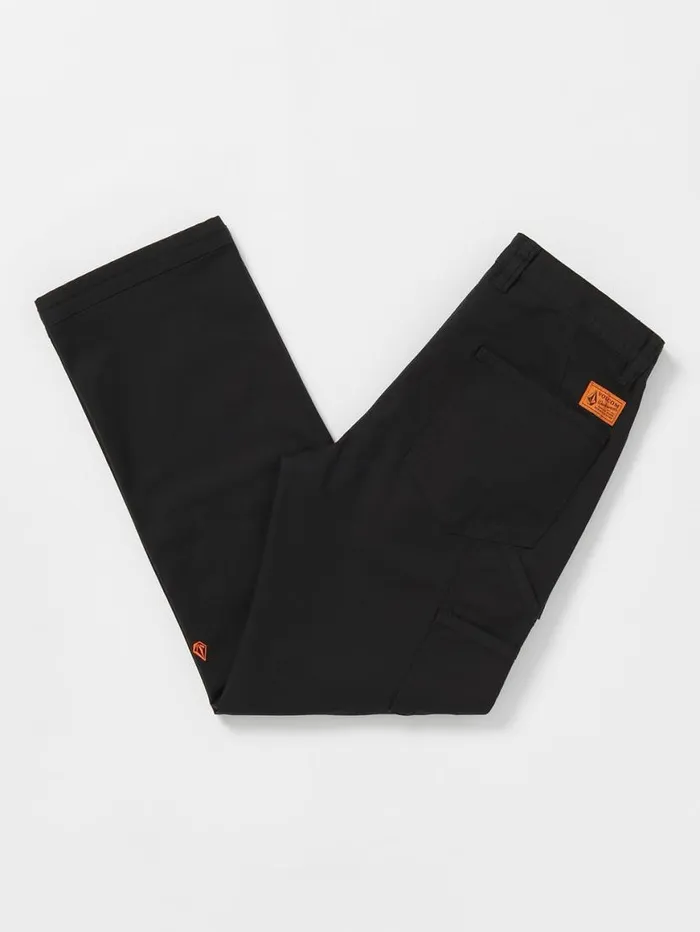 Volcom Workwear Caliper Relaxed Work Pants 8211 Black Mens Volcom Pants