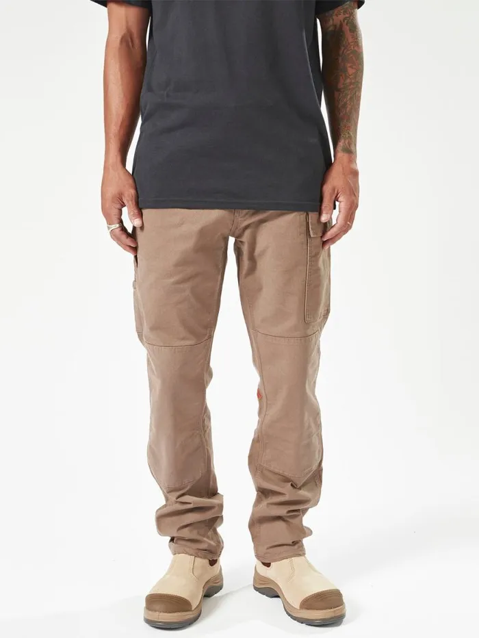 Volcom Workwear Caliper Work Pants 8211 Brindle Mens Volcom Pants