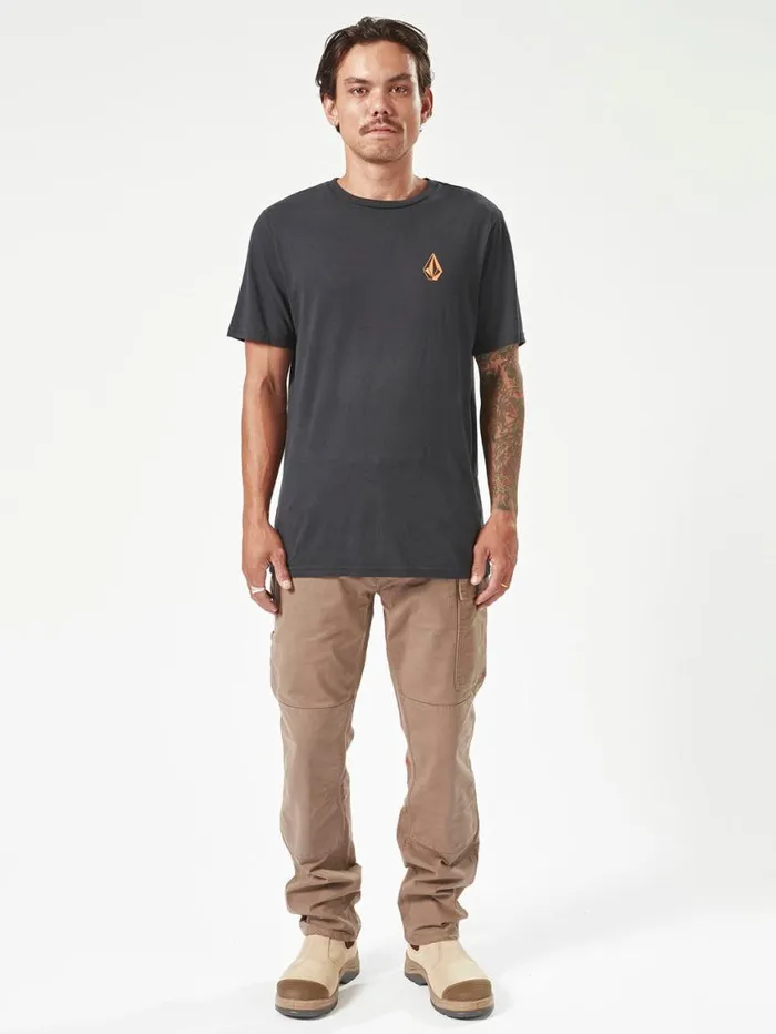 Volcom Workwear Caliper Work Pants 8211 Brindle Mens Volcom Pants