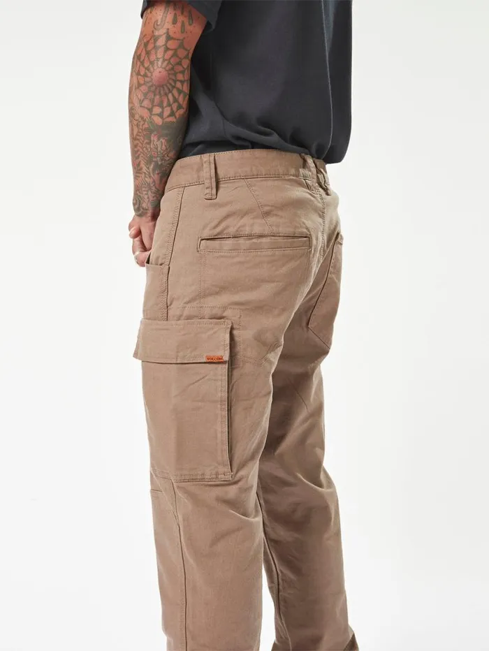 Volcom Workwear Caliper Work Pants 8211 Brindle Mens Volcom Pants