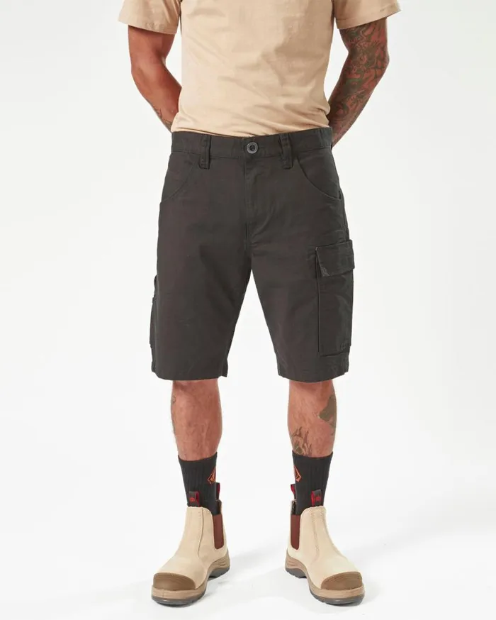Volcom Workwear Caliper Work Shorts 8211 Black Mens Volcom Shorts